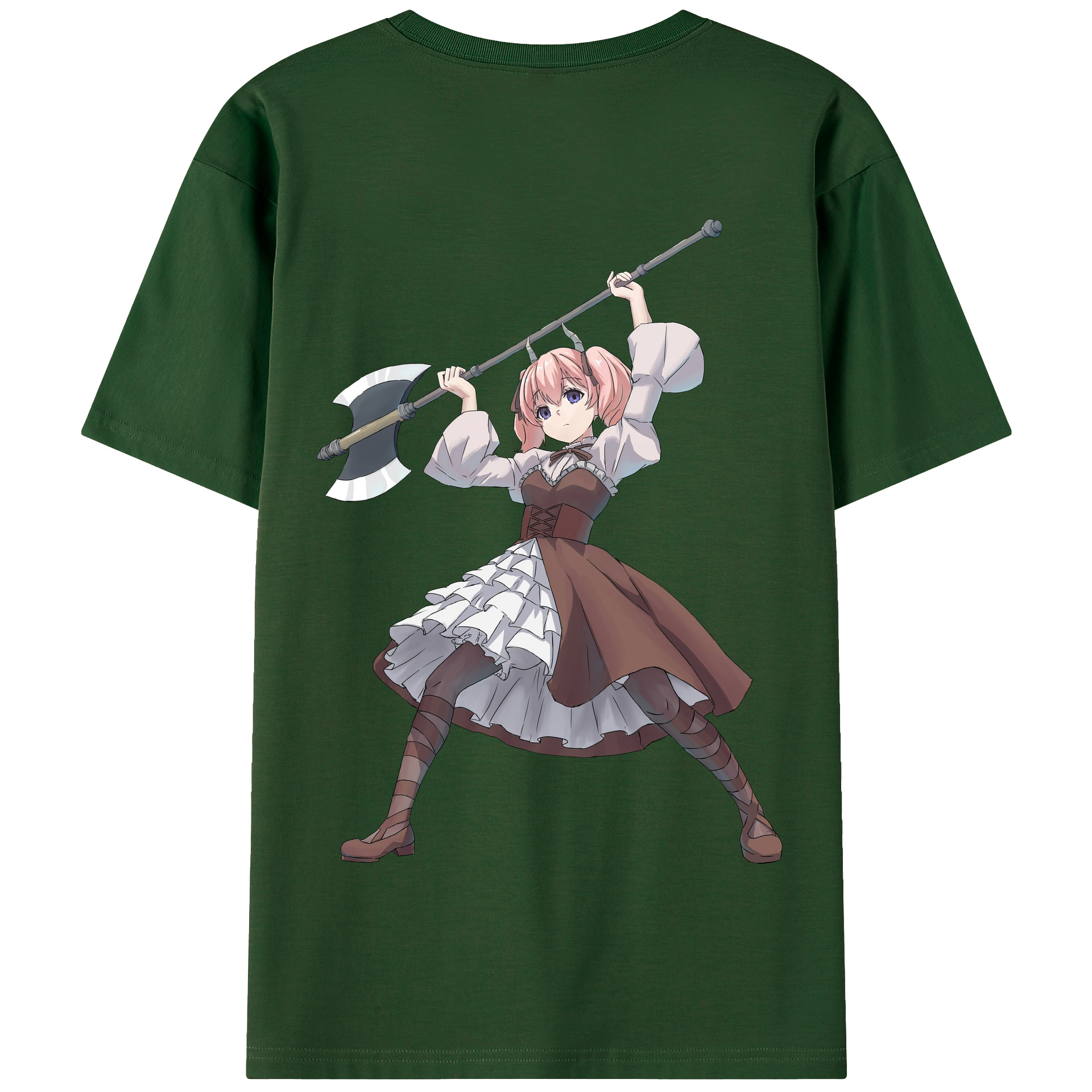 （画像用） 葬送のフリーレン Frieren 綿100％半袖Tシャツ（背面プリント）